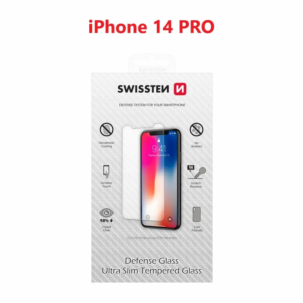 Swissten 2,5D Ochranné tvrzené sklo, Apple iPhone 14 Pro