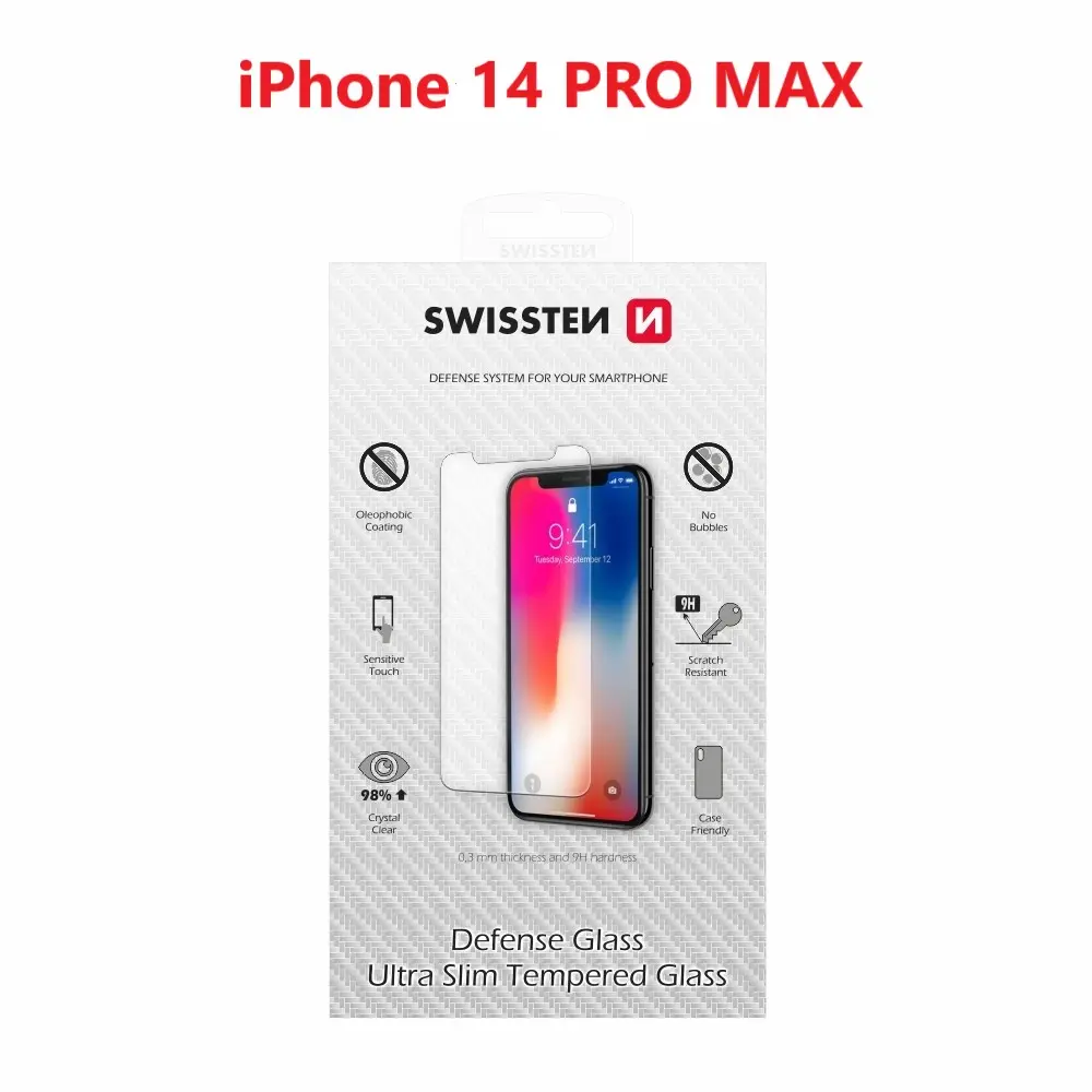 Swissten 2,5D Ochranné tvrzené sklo, Apple iPhone 14 Pro Max