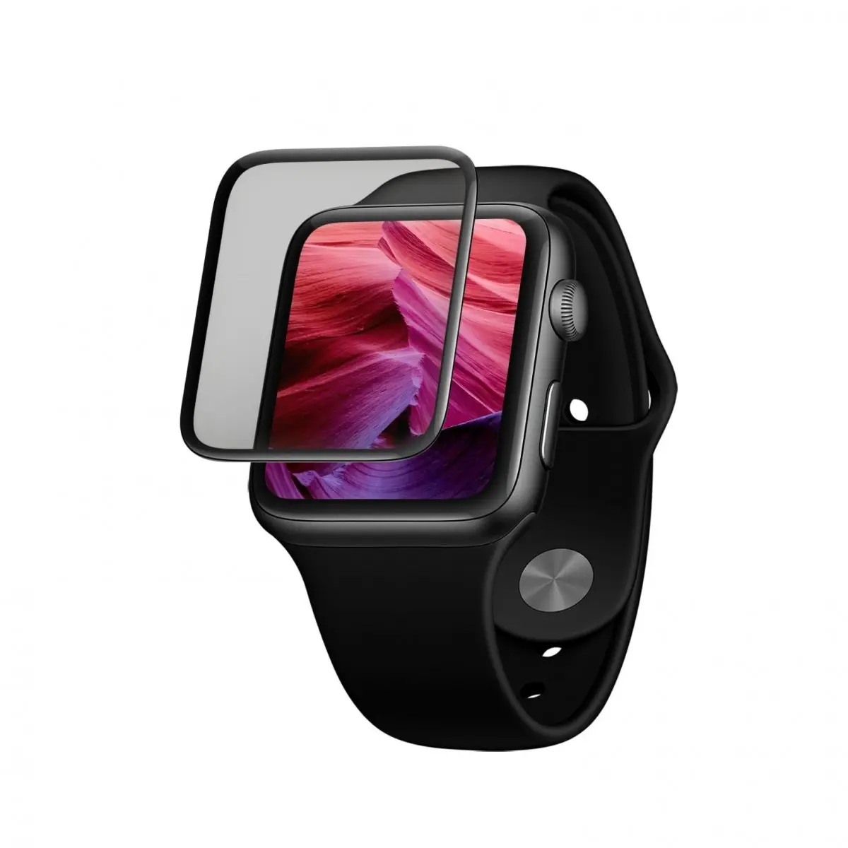 FIXED 3D tvrzené sklo s aplikátorem Apple Watch 40mm černé