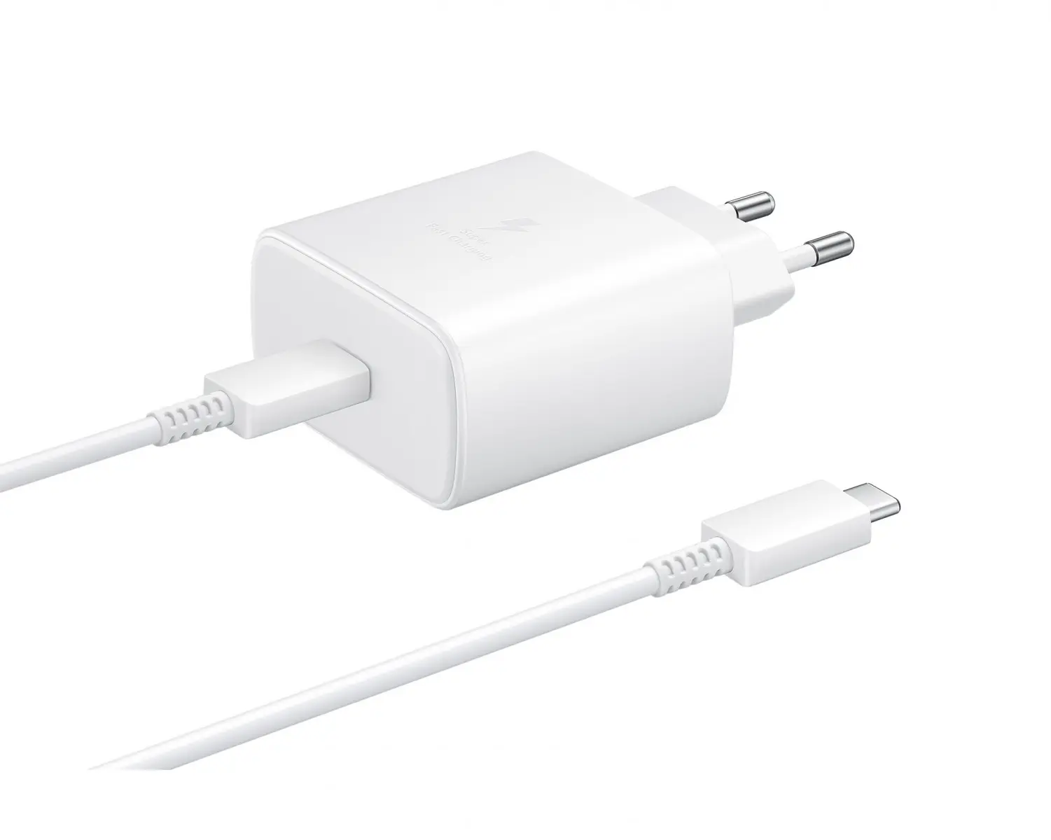 EP-TA845EWE + EP-DW767JWE Samsung Quickcharge 45W Cestovní nabíječka White (OOB Bulk)