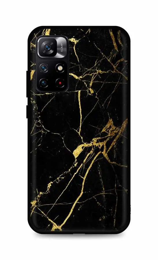 Kryt TopQ LUXURY Xiaomi Redmi Note 12S pevný Marble černo-zlatý 111312