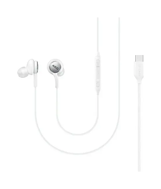 Originální sluchátka Samsung EO-IC100BWE s USB-C (Type-C) konektorem bílá 74419