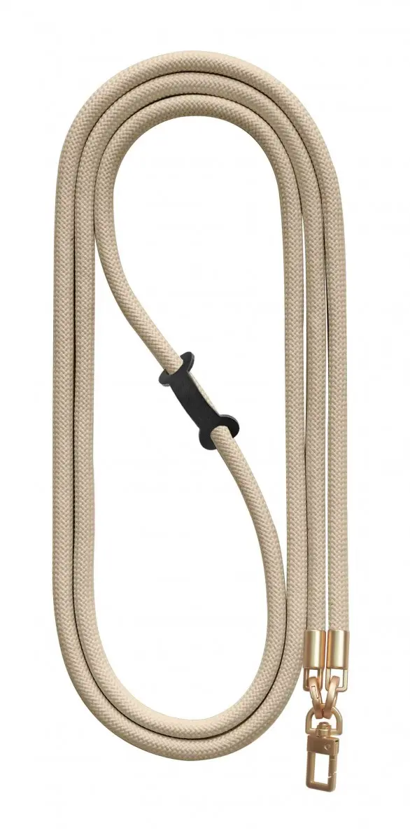 Luxusní šňůrka na mobil TopQ Royal Cord Gold béžová 8 mm 128876