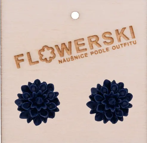 Náušnice - FLOWERSKI BLUEBERRY BLUEBERRY