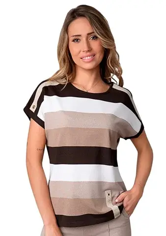 Dámská halenka 1104/33 HAJDAN choco (brown) S