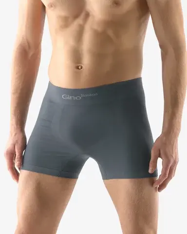 Pánské boxerky s delší nohavičkou GINO 54004P tm. šedá S/M