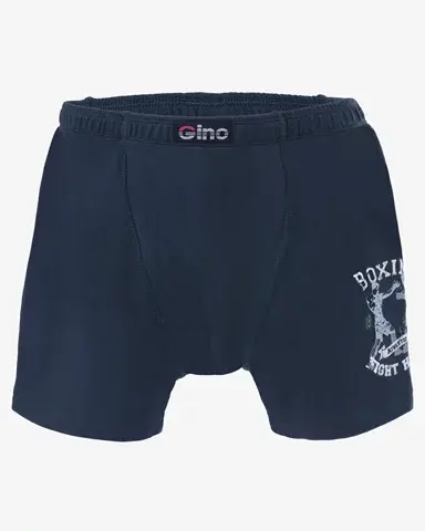 Chlapecké boxerky s delší nohavičkou GINO 64006P lékořice bílá 152/158
