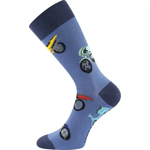 Trendy společenské ponožky DEPATÉ Sólo moto 2 moto 2 47-50 (32-34)