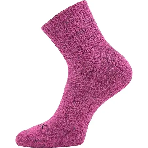 Melírované froté ponožky s bavlnou a bambusem VoXX TAMI - magenta melé magenta melé 35-38 (23-25)