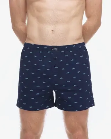 Pánské volné trenky GINO 75216P lékořice tm. tyrkysová XL/XXL