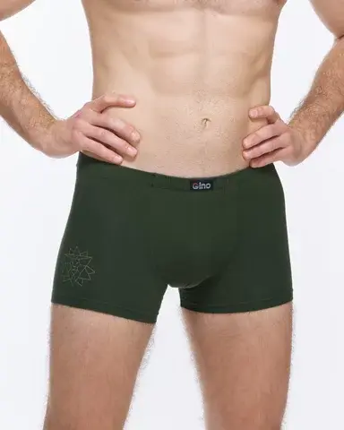 Pánské boxerky s kratší nohavičkou GINO 73135P lahvová šedobéžová L/XL