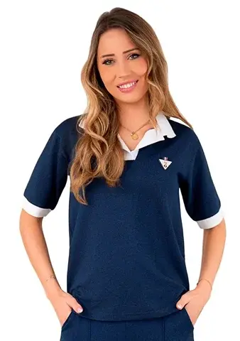 Dámská halenka 1252b_02 HAJDAN granát (modrá) 3XL