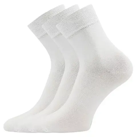 Ponožky bambusové EKOM 3pár BÍLÉ bílá