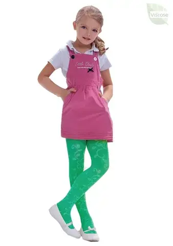 Dívčí punčocháče Bianca KNITTEX červená 092/098