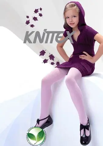 Dívčí punčocháče Agatka KNITTEX oliwka (oliva) 128/134