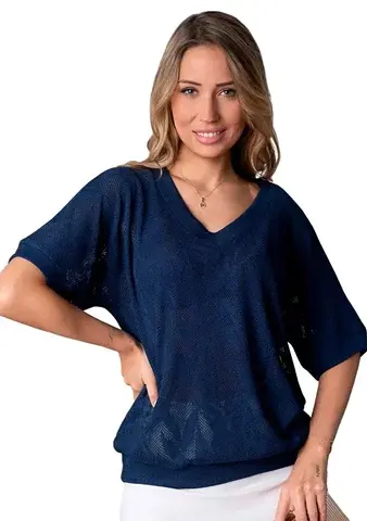 Dámská halenka 1257_04 HAJDAN granát (modrá)