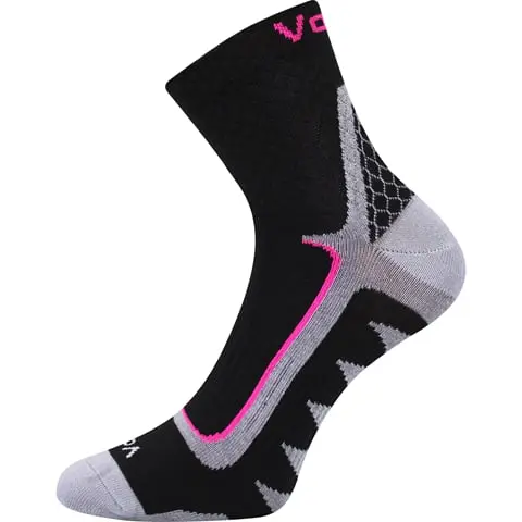 Ponožky VoXX KRYPTOX černá černá-magenta