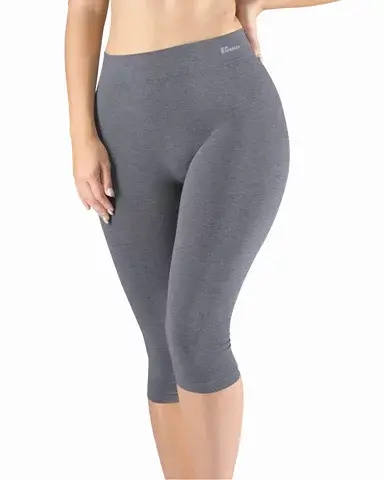 Dámské/pánské capri GINA 95033P šedá bílá L/XL