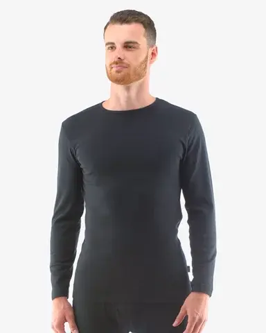 Pánské tričko s dlouhým rukávem GINO 78003P černá 3XL