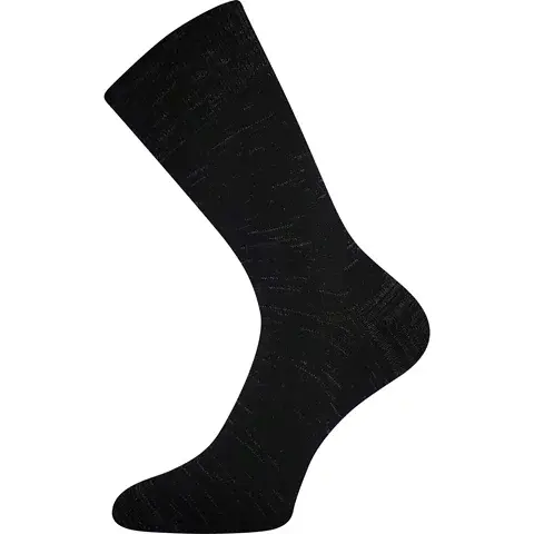 Vlněné ponožky Lonka KLIMAX černá černá melé
