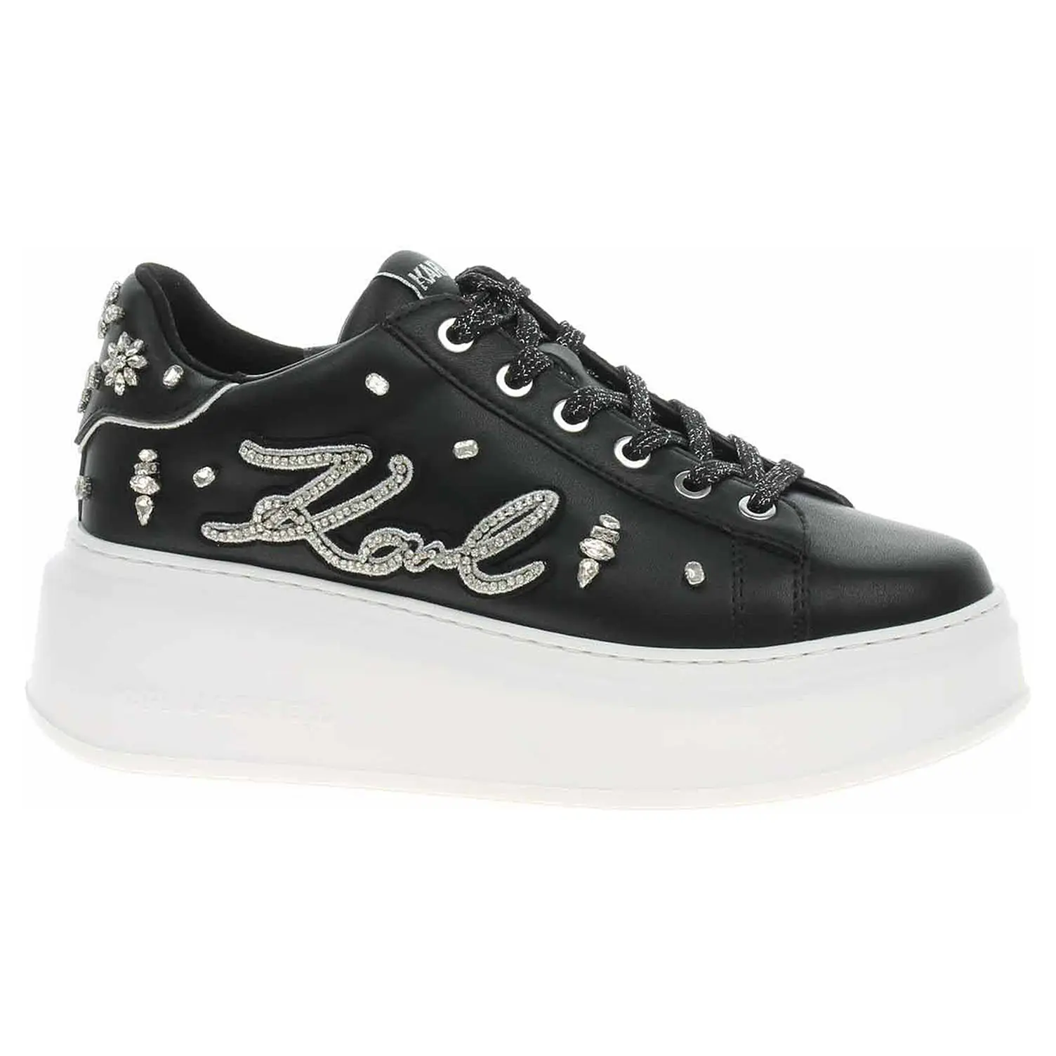 Dámská obuv Karl Lagerfeld KL63525 00S black lthr w-silver 38