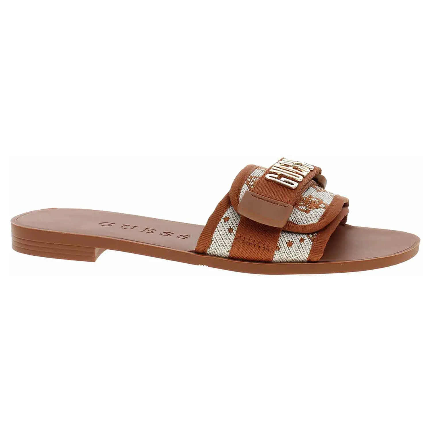 Dámské pantofle Guess FLJEL5FAB03-COGNA 38