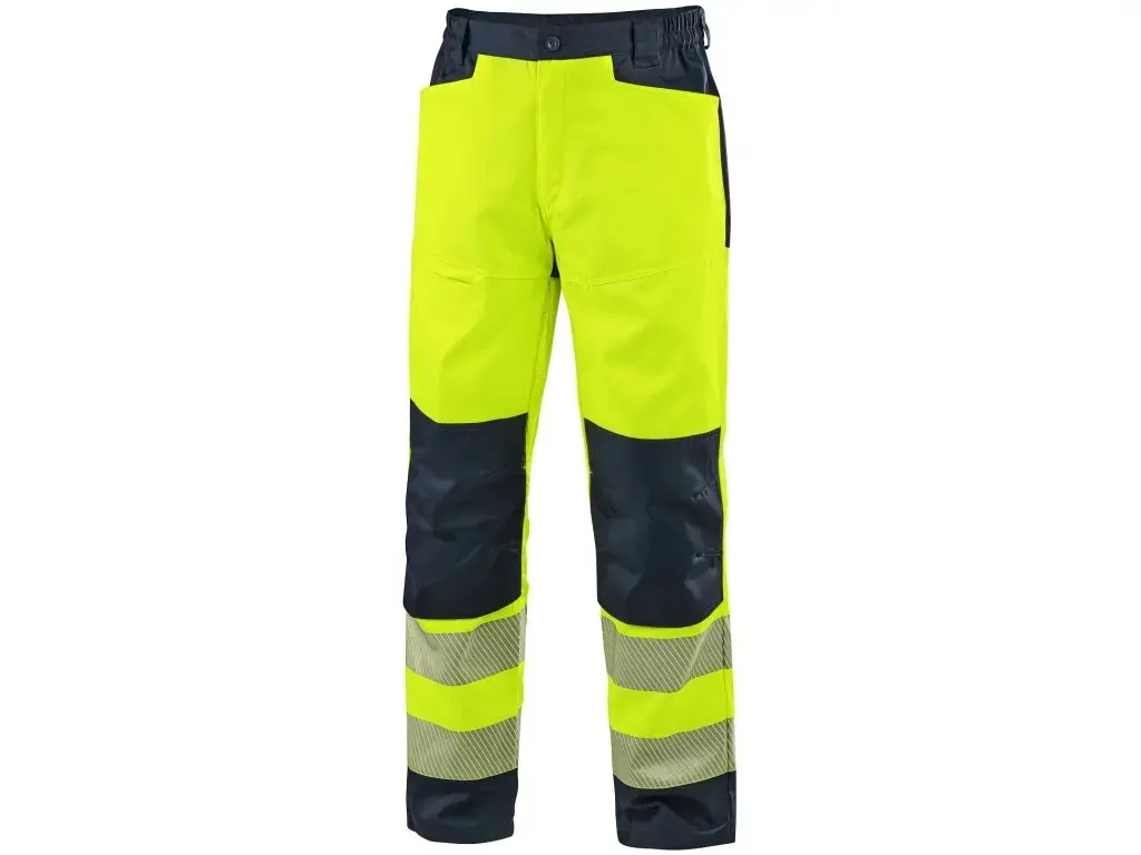 Kalhoty HALIFAX, pánské, výstražné se síťovinou, žluto-modré vel.54