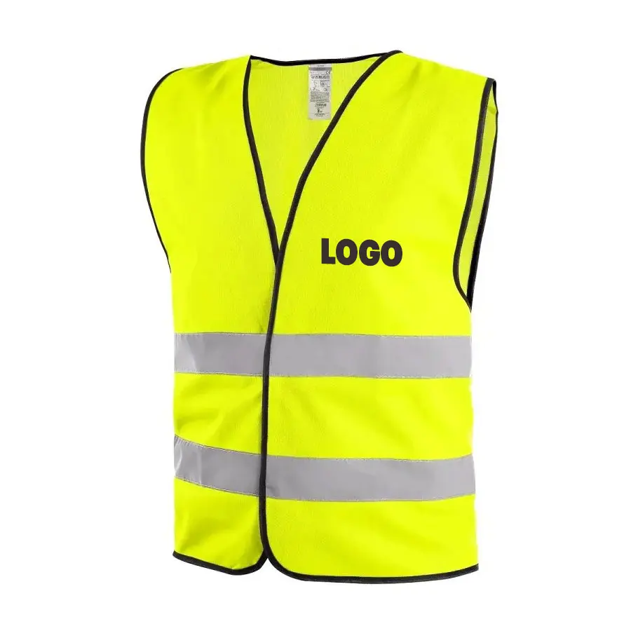 Reflexní vesta Gustav žlutá + potisk LOGO prso vel.4XL