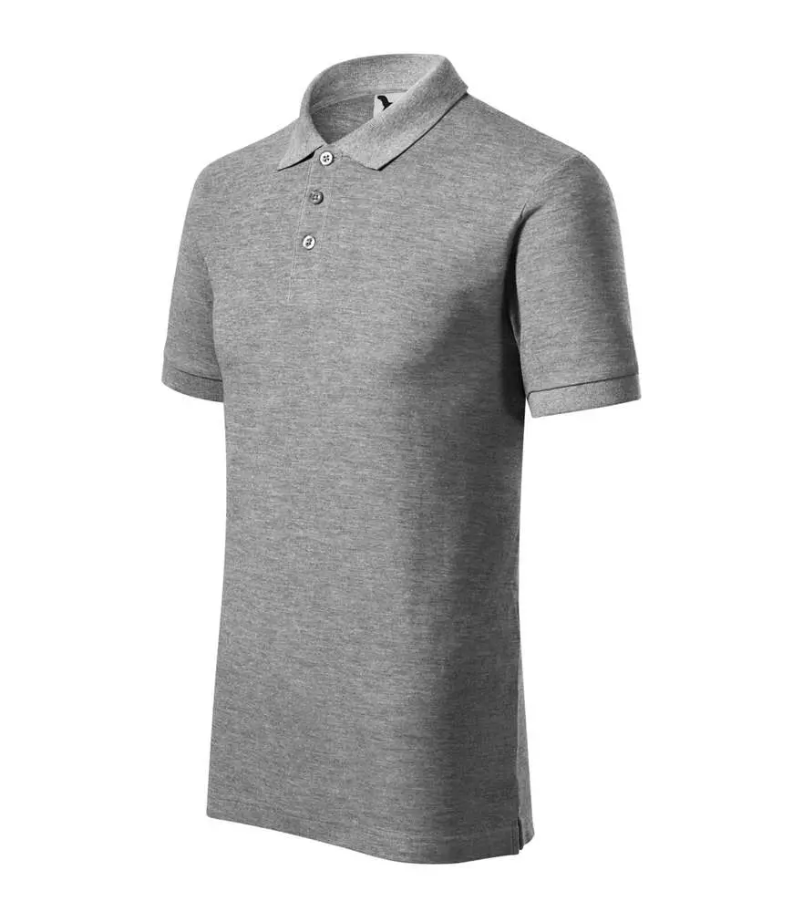 215 Polokošile pánská Cotton Heavy tmavě šedý melír vel.3XL