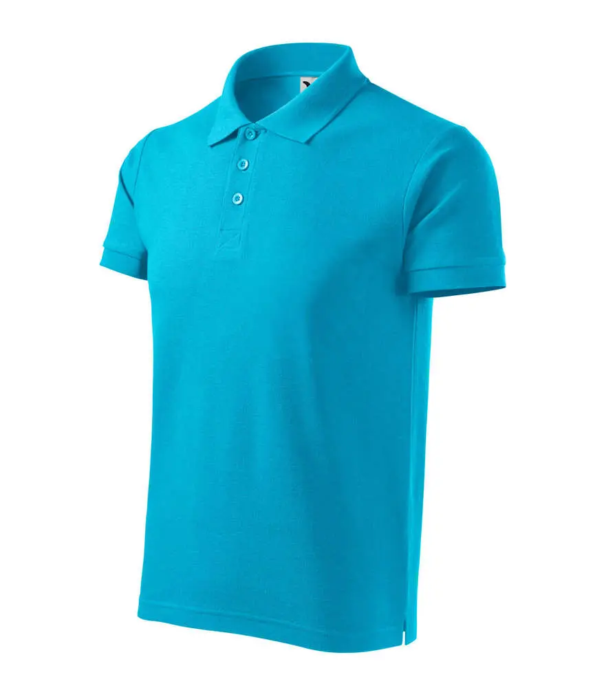 215 Polokošile pánská Cotton Heavy tyrkysová vel.3XL