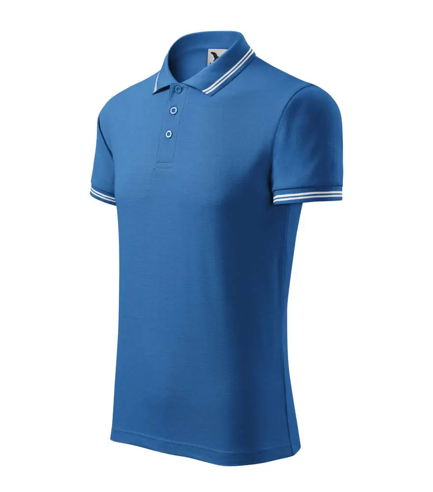 219 Polokošile pánská Urban azurově modrá vel.3XL