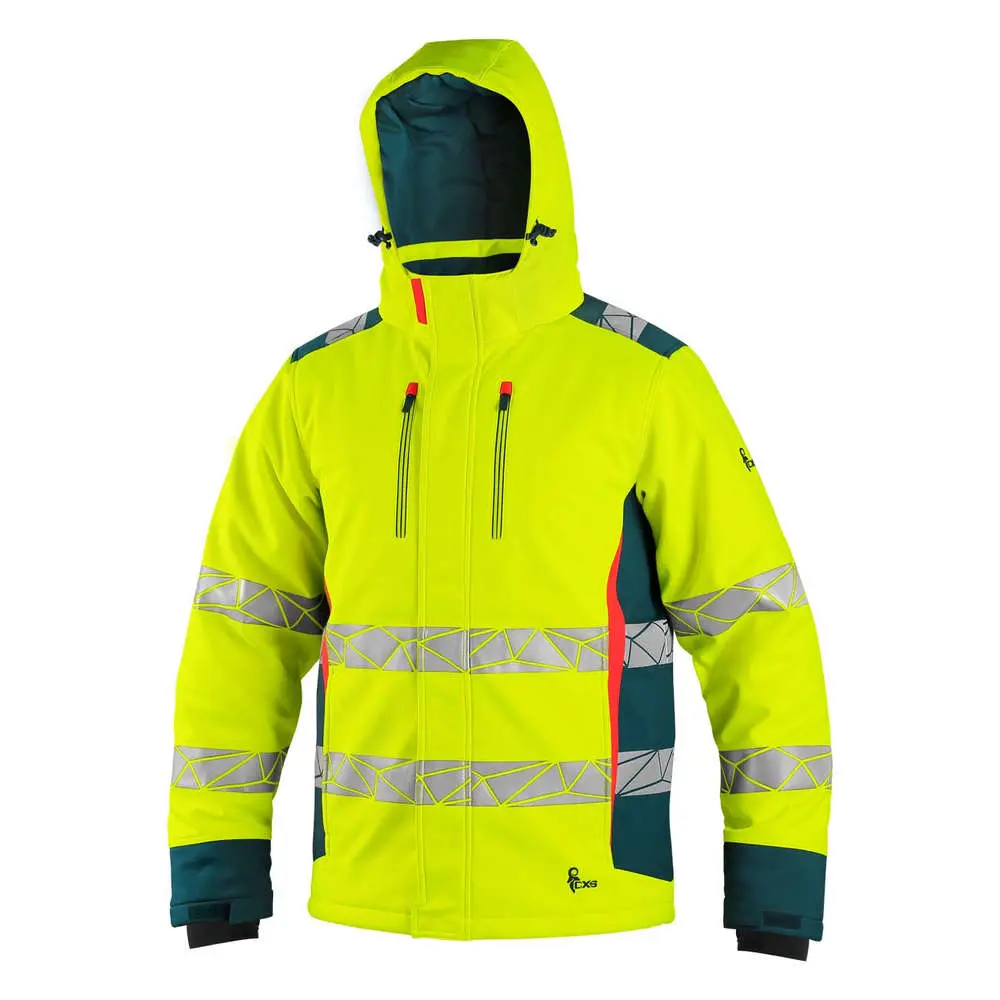 Zimní bunda BEDFORD výstražná, softshell vel.3XL