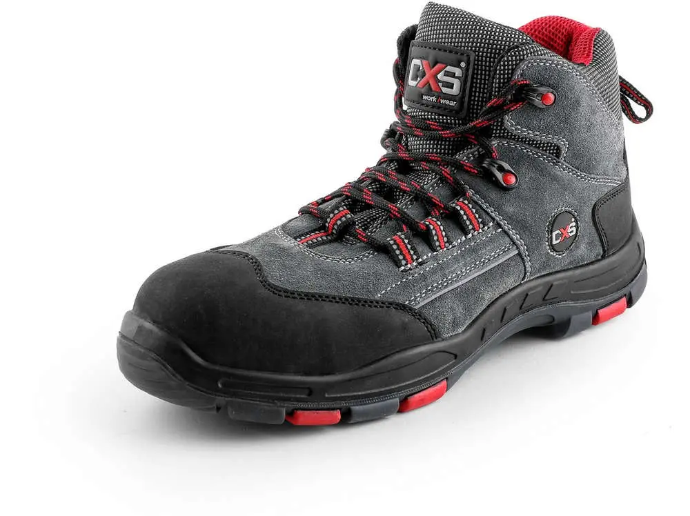 OBUV KOTNÍKOVÁ CXS ROCK TRAVERTINE S1P, ŠEDÁ, VEL. 38