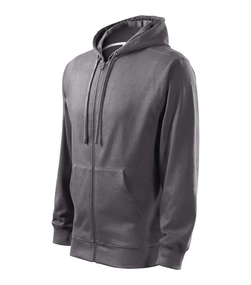 410 Mikina pánská Trendy Zipper ocelově šedá vel.XL