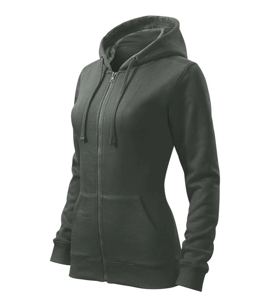 411 Mikina dámská Trendy Zipper tmavá břidlice vel.S