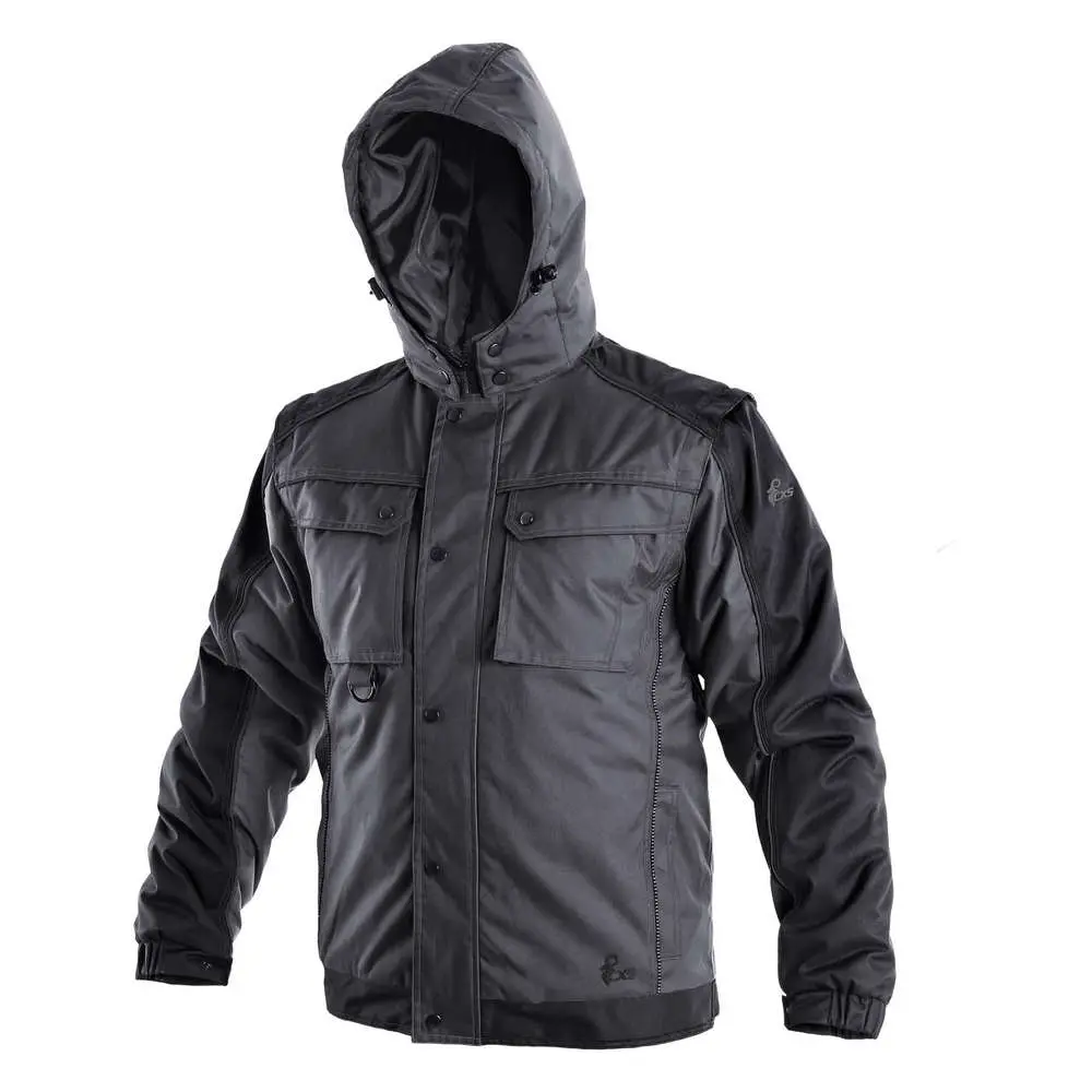 Bunda Irvine, šedo-černá - 6XL