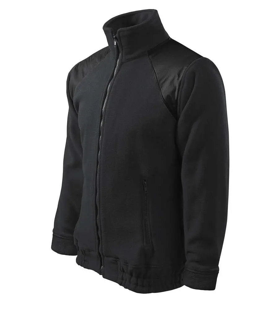 506 Unisex Fleece Jacket Hi-Q- ebony gray vel.2XL