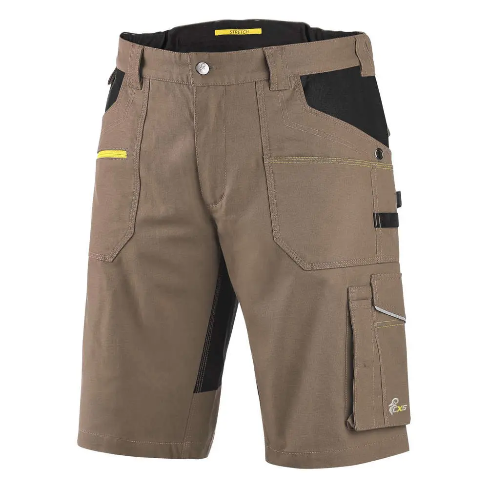 KRAŤASY CXS STRETCH, PÁNSKÉ, béžovo-černé, VEL. 52