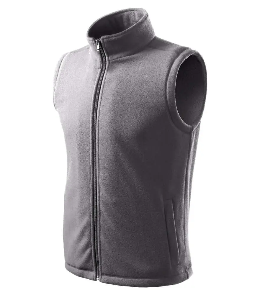 518 Unisex Fleece Vesta Next ocelově šedá XXL