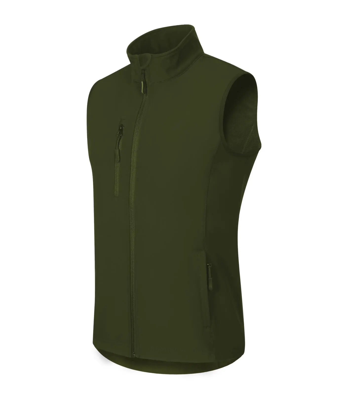 568 Softshellová vesta pánská Trail military vel.XL