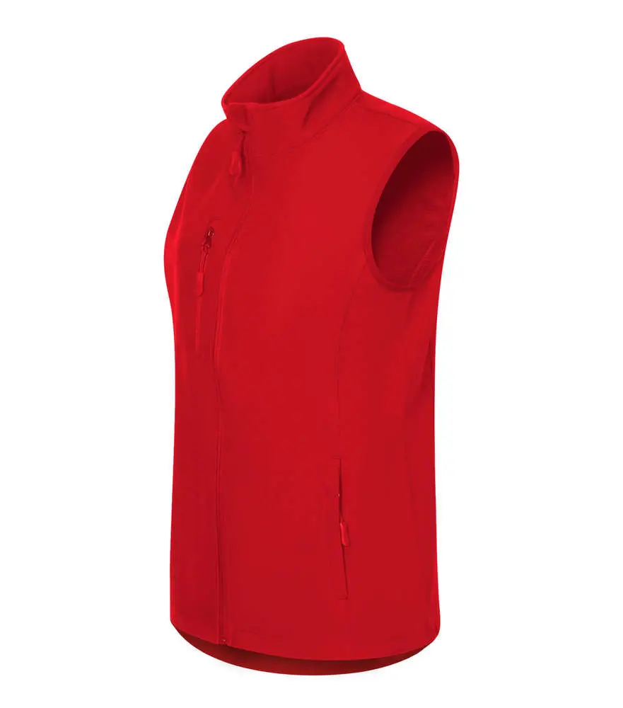 569 Softshellová vesta dámská Trail červená vel.XL
