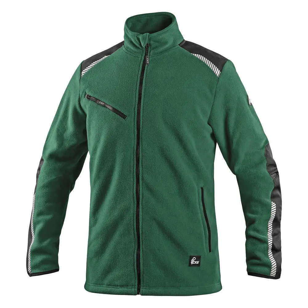 Bunda 4ENVI SOLIS, pánská, fleecová, zeleno-černá, vel. 3XL