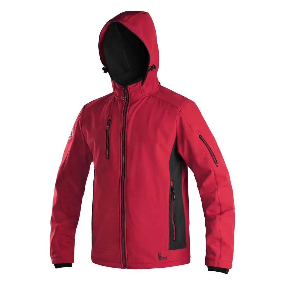 Bunda CXS DURHAM, pánská, červeno - černá, vel. 2XL