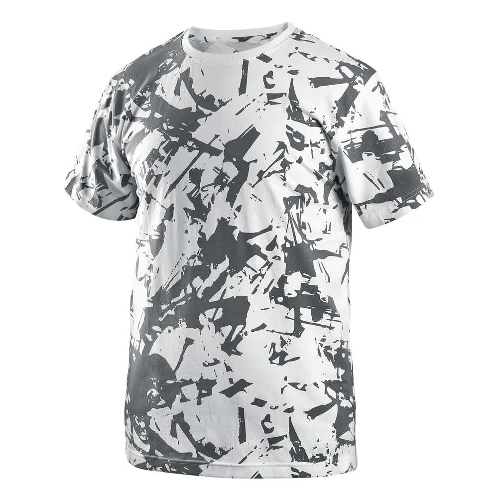 Tričko MERLIN, krátký rukáv, bílo šedé vel.3XL