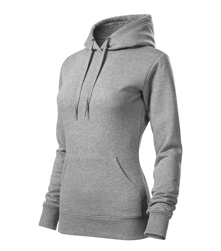 F14 Mikina dámská Cape Free tmavě šedý melír vel.XL