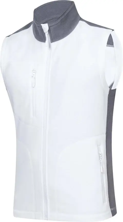 Vesta fleece MARTIN pánská bílá vel.4XL