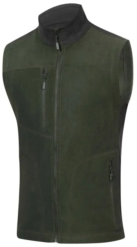 Vesta fleece MARTIN pánská zelená vel.S