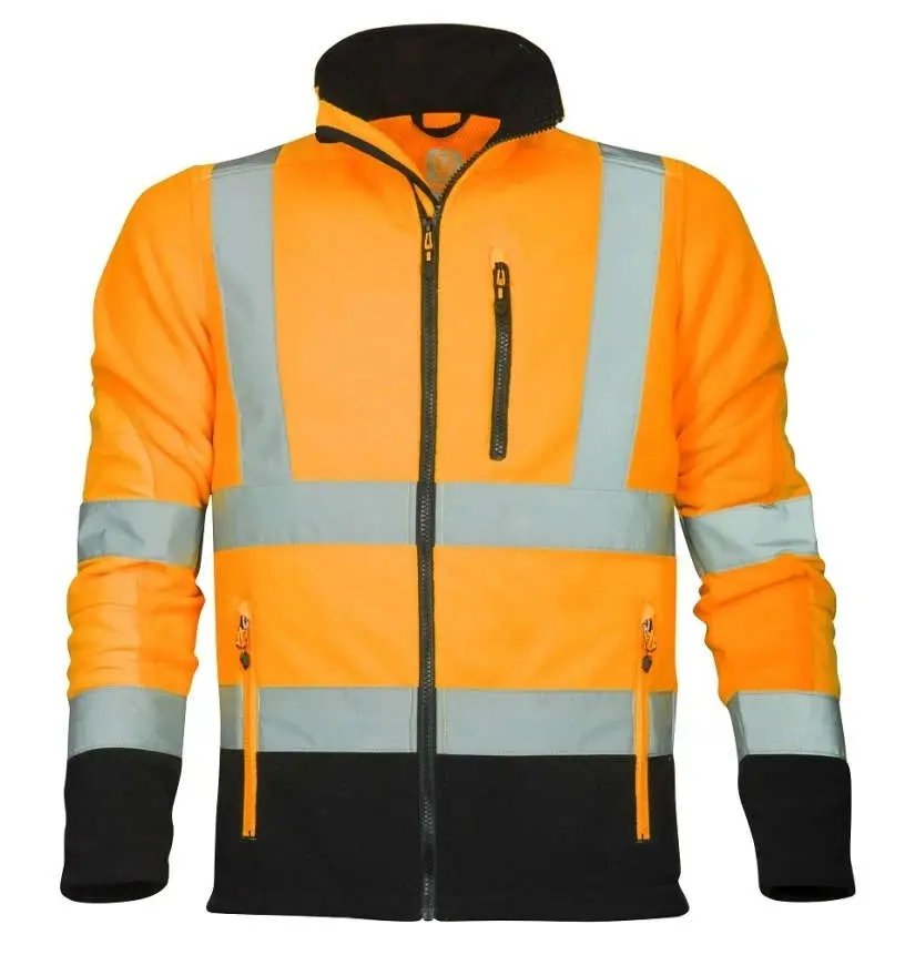 SIGNAL výstražná fleecová mikina oranžová vel.4XL