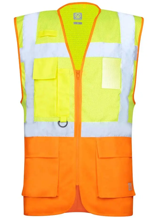 Síťovaná manažerská vesta SIGNAL žluto-oranžová