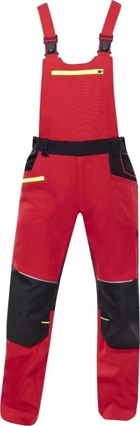 Kalhoty s laclem 4Xstretch® červené vel.58